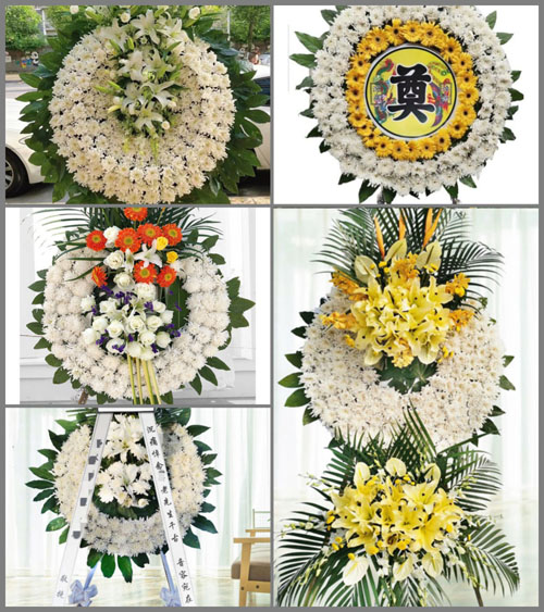 山东潍坊安丘市辉渠镇落鸦石村花圈速递